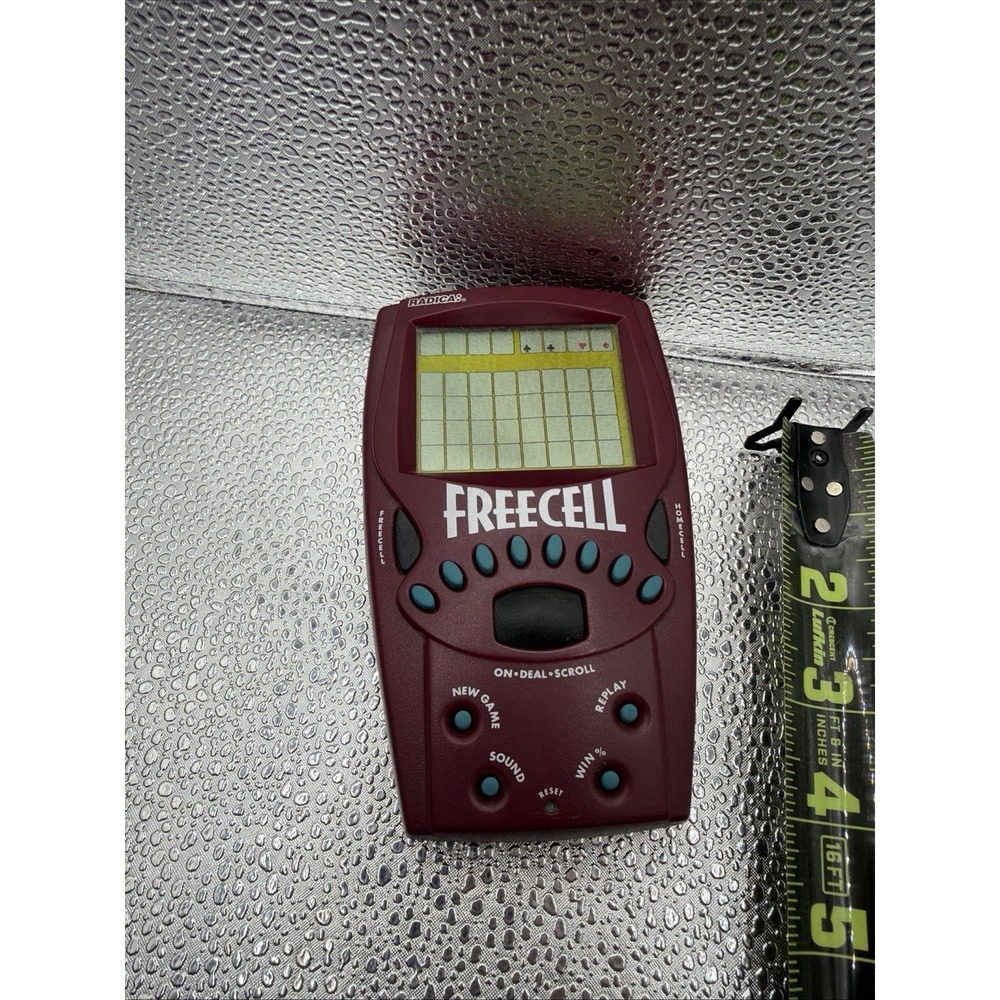 Radica Freecell Card Game Handheld‎ Electronic Game Does Not Properly Work Vtg